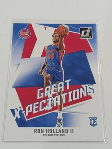 2024-25 Panini Donruss Ron Holland II Great X-Pectations RC #7 Pistones Novato - Imagen 1 de 2