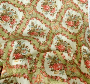 In the Manor Kaye England Stoff Benartex Rosen Baumwolle Stil 3152 44" x 7 3/4 Yd - Bild 1 von 5