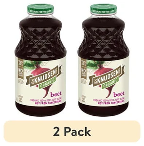 (2 Pack) Organic Beet Juice Blend 32oz - Glass Bottle, Shelf-Stable Purity - Picture 1 of 12