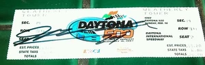 Jeff Gordon  autographed ticket from 1997 Daytona 500 Complete Signed - Picture 1 of 1