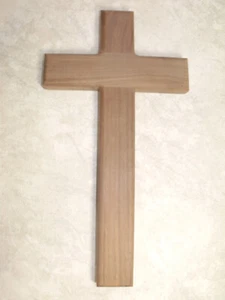 Wooden Christian Plain Cross - Picture 1 of 6