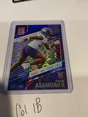 2022 Panini Donruss Elite - Rookies Status Explosion #199 Brian Asamoah II /499  - Image 1 of 4