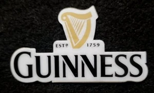 PEGATINA GUINNESS "ESTABLECIDA 1759" 3 1/2 X 2" GRUESA BRILLANTE EXTERIOR IMPERMEABLE - Imagen 1 de 1