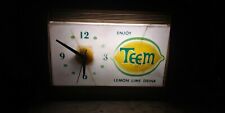 Vintage 1962 Pepsi Co.Teem lighted clock display(read)