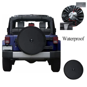 PVC Waterproof Camera Hole Spare Tire Cover 17 Inch Wheel For RV Trailers Camper - Picture 1 of 12