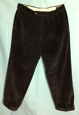 JOS. МУЖСКИЕ ЧЕРНЫЕ ВЕЛЬВЕТОВЫЕ БРЮКИ A BANK - Изображение 1 из 4