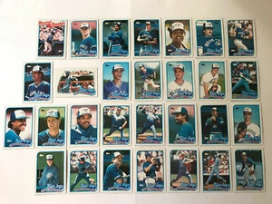 1989 Topps COMPLETE Baseball Team SET 29 Cards of Toronto Blue Jays - Imagen 1 de 2