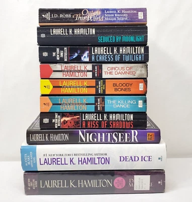 Laurell K Hamilton Books Lot Of 10 Urban Fantasy Romance Paranormal Novels Foto 1 de 4