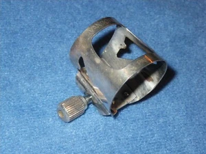 VANDOREN OPTIMUM Bb SOPRANO CLARINET LIGATURE - SILVER PLATED - ONE REED PLATE - Picture 1 of 7