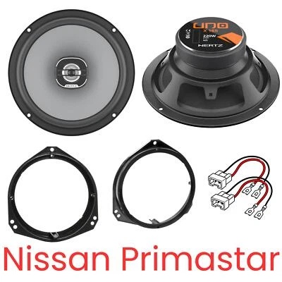 Hertz X165 UNO Koaxial Lautsprecher Boxen Set kompatibel für Nissan Primastar  - Bild 1 von 4