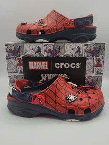 Crocs Marvel Spider-Man Men's Size 10 All Terrain Clog 208782-410 Women’s 12 New - Picture 1 of 8