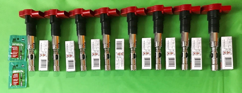 Audi S4 B6 B7 A6 A8 2004-2009 bobina de encendido 4,2 L + bujía Foto 1 de 1