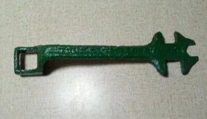 Llave cuadrada abierta de arado implemento tractor carro carro carro antiguo vintage  - Imagen 1 de 7