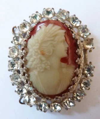 Ancien Fermoir à cliquet avec camée pour collier ou bracelet  clasp  - Photo 1/3