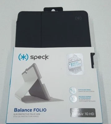 New Speck Balance Folio Black Case For Verizon Ellipsis 10 HD - Image 1 of 4