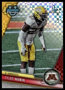 2023 Bowman Chrome University TYLER NUBIN REFRACTOR X-FRACTOR #123 MINNESOTA - Imagen 1 de 2