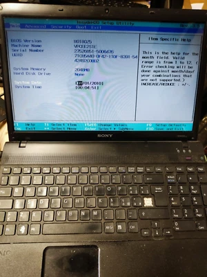 Sony Vaio PCG-61511m con Phenom triple core e radeon hd, 1 gb ram. Si avvia bios - Immagine 1 di 3