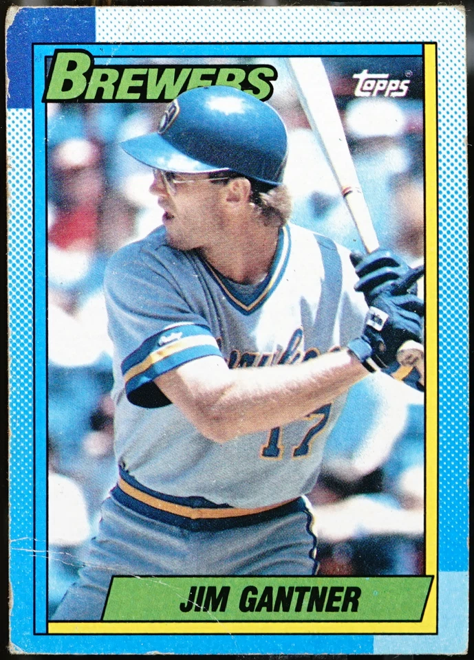1990 Topps Baseball Jim Gantner #417 VG - Image 1 of 1