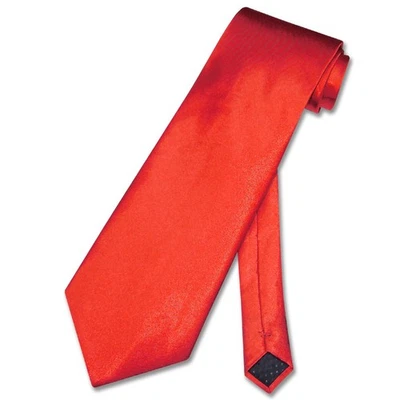 Corbata de cuello Covona color rosa liso color rojo para hombre Foto 1 de 2