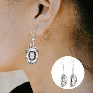  1 Pair Hat Dangle Earrings Fashion Personality Women Cowgirl Earrings Dangle - Picture 1 of 12