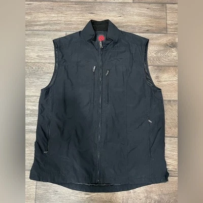 Scottevest Sev Travel Vest Black Full Zip Pockets Sz L - Image 1 of 4