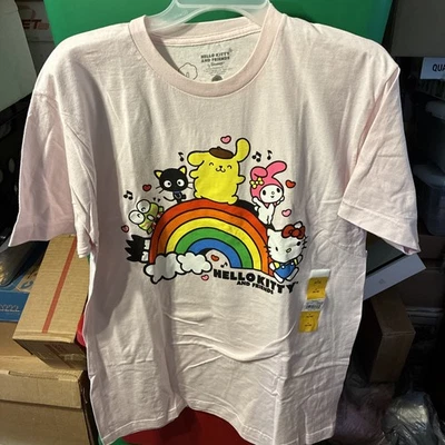 Camiseta Hello Kitty and Friends Hombre Rosa Gráfica,Talla L (42-44) NUEVA CON ETIQUETA Foto 1 de 4