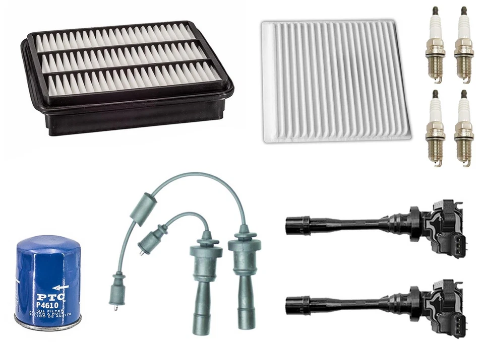 Cables Bobinas Platino Bujía Aceite Filtros de Aire para Mitsubishi Eclipse 00-05 2.4 Foto 1 de 4