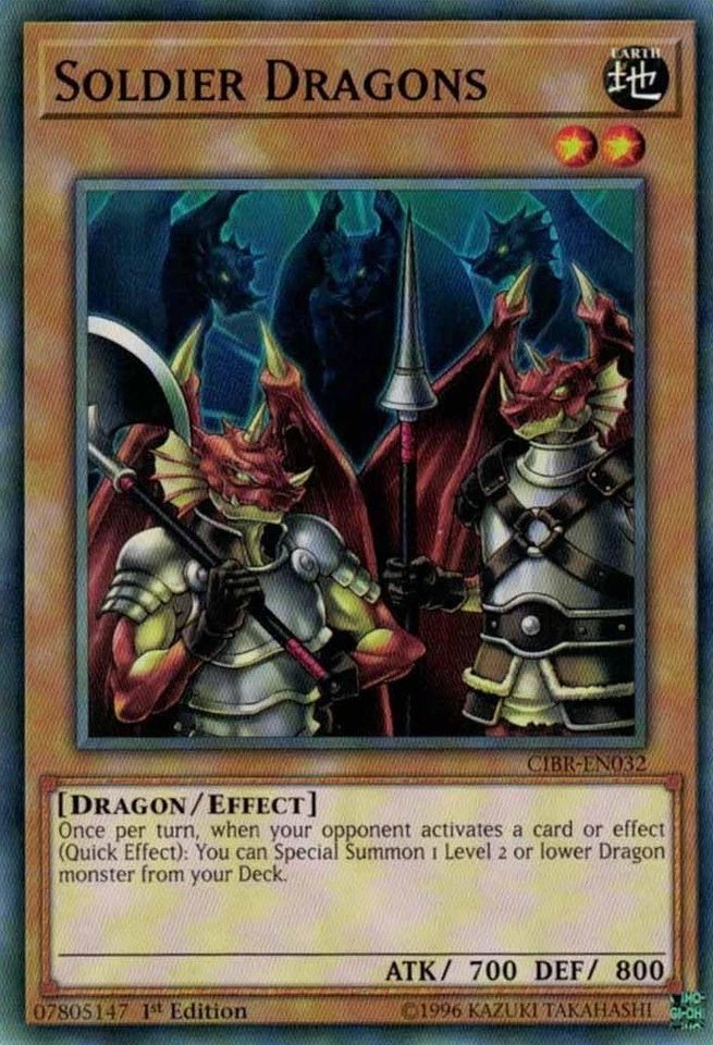 Soldier Dragons - CIBR-EN032 - Common - 1st Edition Near Mint Circuit Break - Image 1 of 1