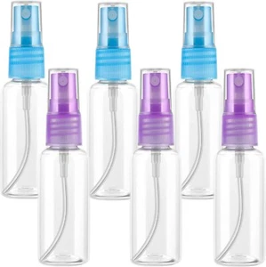 6 pack Spray bottle 1.6oz/45ml Clear Fine Mist Empty Mini Travel Bottles BPA... - Picture 1 of 2