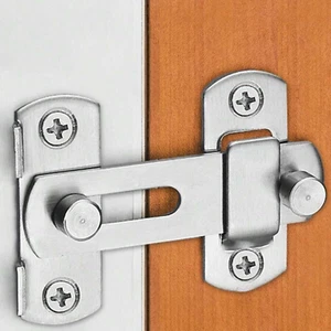 Stainless Steel Door Latch Flip Lock Safety Door Sliding Latch Anti-Theft Lock - Picture 1 of 8