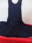 P8 Girls Size 8/10 Navey Liquid Knit Full Skirt Dress by Dot Dot Mile