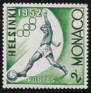 1952 Monaco Sc# 296 Helsinki Olympic Games, Football /Soccer🔥MNH**OG - Picture 1 of 1