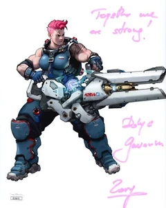 DOLYA GAVANSKI Overwatch ZARYA Hand Signed 8x10 Autograph Photo JSA COA Cert - Picture 1 of 2
