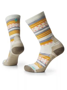 Smartwool Hike Crew Socks Women's Large Natural Light Cushion Margarita ERK930 - Picture 1 of 1