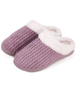 Pantofole Donna Casa Pantofole Memory Foam Donna Comode Calde Accoglienti UK3-4 - Foto 1 di 7