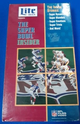 Brand New Sealed Lite Beer Presents The Super Bowl Insider (VHS 1992) NFL Films — 第 1/3 张图片