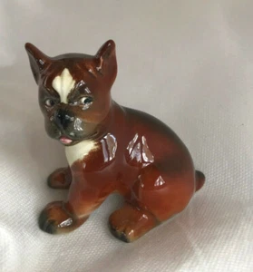 FIGURA DE COLECCIÓN GOEBEL BOXER PERRO CACHORRO ALEMANIA OCCIDENTAL 3" ALTO CH569/B SENTADO - Imagen 1 de 6