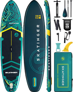 11'6×35" Super Wide Inflatable Stand up Paddle Board, Ultra Stable Wide SUP for 