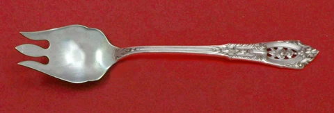 Rose Point by Wallace Sterling Silver Cake Ice Cream Spork Custom Made 5 3/4" Cover