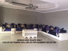 MOROCCON MAJLIS 9 MT ARABIC TURKISH SEATING SOFA COUCH TABLE SHIPS WORLDWIDE S-A