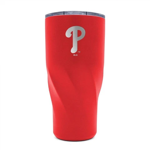 Philadelphia Phillies 30oz Morgan Stainless Steel Tumbler [NEW] Cup Travel Mug Cover
