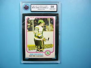 1981/82 O-PEE-CHEE NHL HOCKEY CARD #161 DINO CICCARELLI ROOKIE RC KSA 10 GEM OPC - Picture 1 of 4