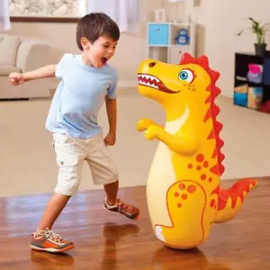 Inflatable Tumbler Boxing Punching Bag, Dinosaur Sport Toy, Gift for Kids - Picture 1 of 4