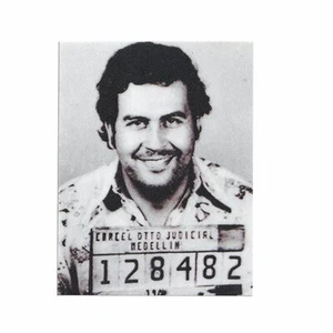 Pablo Escobar 128482 Mugshot Motif Iron on Patch - Picture 1 of 1