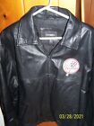 New York Yankees patch on men's size XL (50) black leather jacket/lined