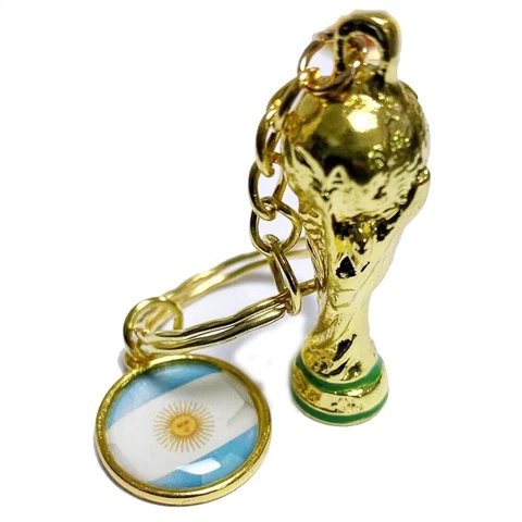 2022 Qatar World Cup Football Souvenirs Argentina Championship Keychain Cover