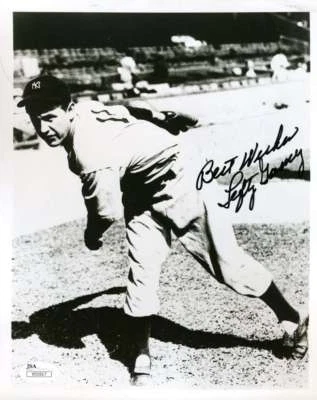 Lefty Gomez Jsa Coa Autographed 8x10 Photo  Hand Signed Authentic - Image 1 of 2