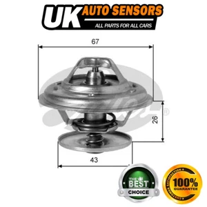 Fits Lancia Gamma Thema Gates Coolant Thermostat -2999 - Picture 1 of 6
