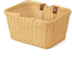 Bike Basket for Front Handlebar Adult Bicycle Handlebar Wicker Basket Bike Decor - Picture 1 of 7
