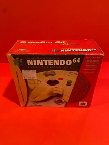 SuperPad 64 Farben Gold Controller P-355, für Nintendo 64 - CIB - Bild 1 von 8